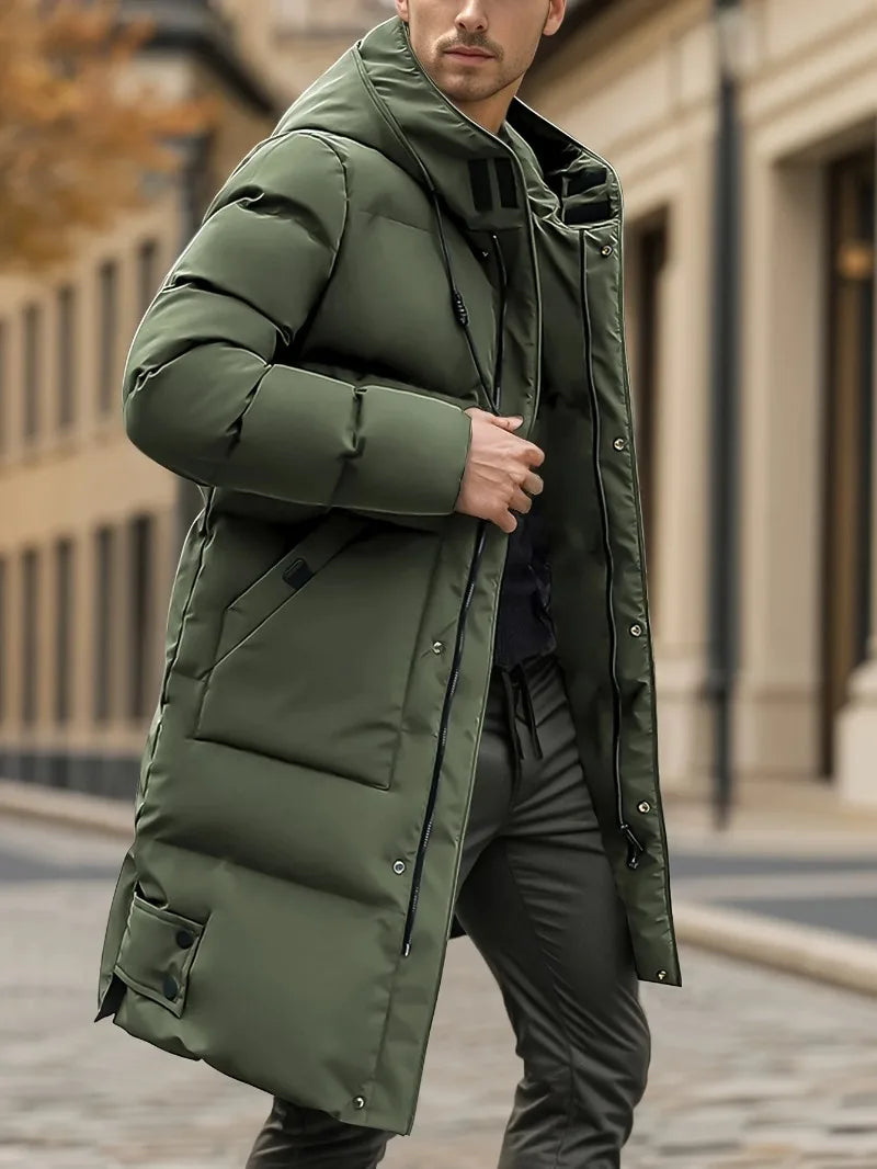 MEN'S HEAVYWEIGHT WINTER COAT WINDPROOF COLD WEATHER