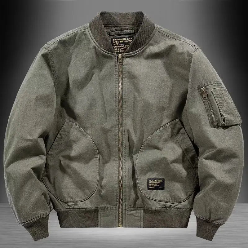 Loose Cotton Baseball Jacket