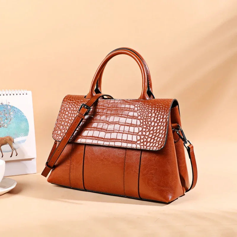 Women’s Genuine Cowhide Shoulder Bag