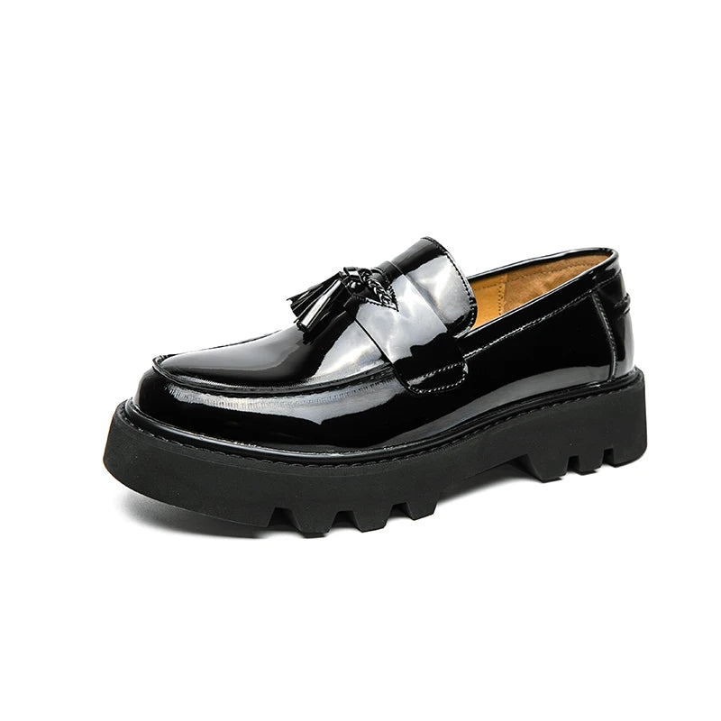 Men’s Platform Leather Loafers