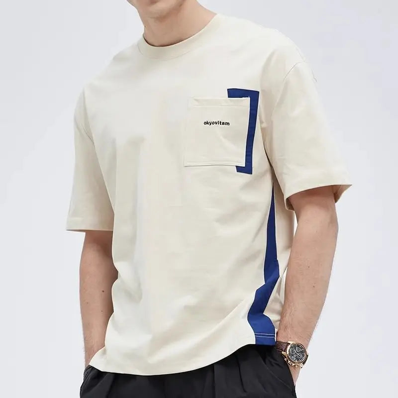 Men’s Patchwork Panel T-Shirt