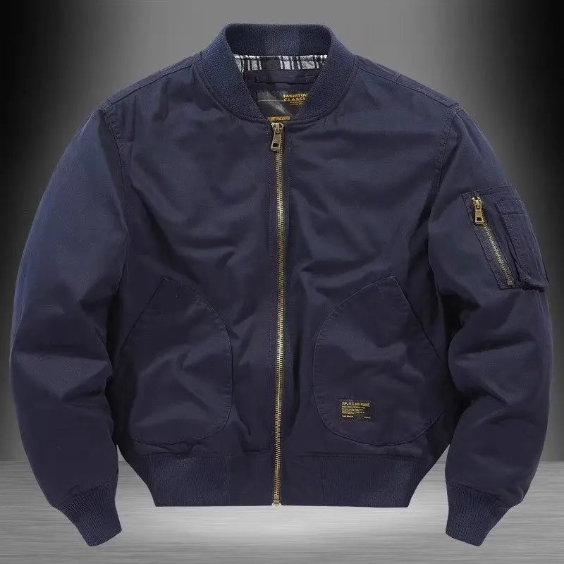 Loose Cotton Baseball Jacket
