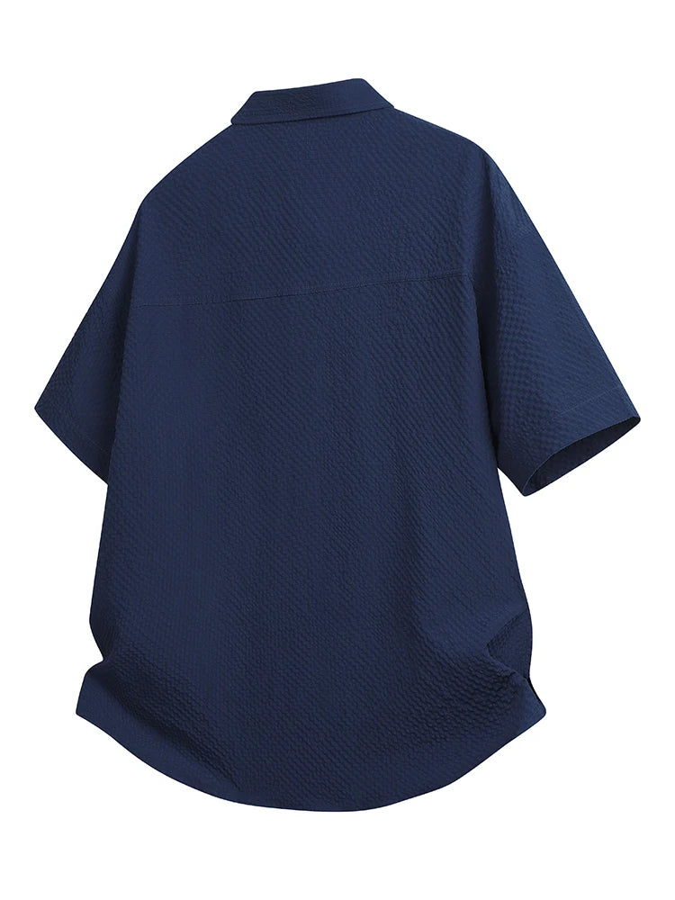 Men’s Bubble Fabric Summer Shirt