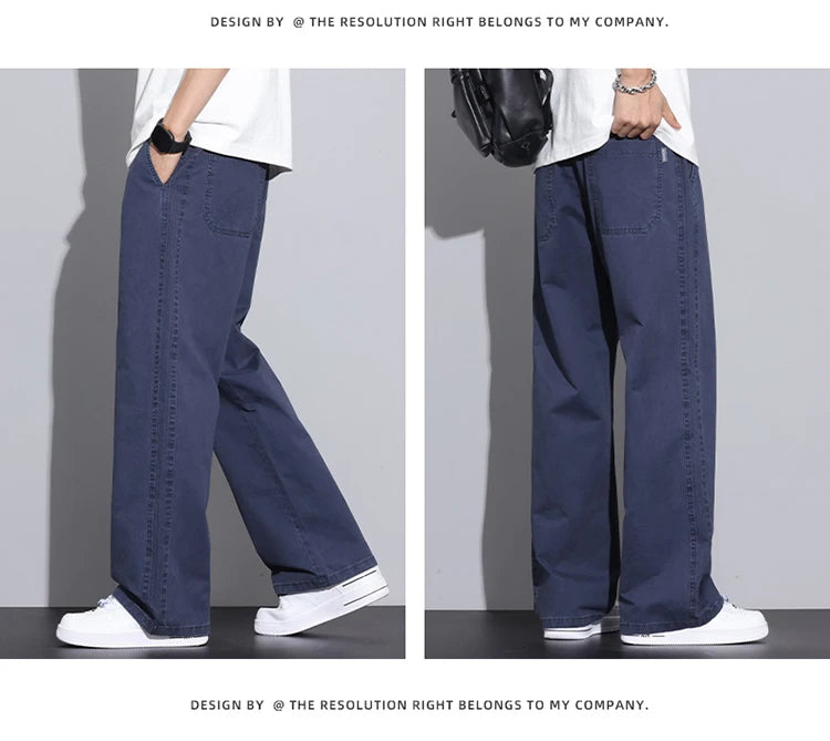 Men’s Cotton Straight Pants