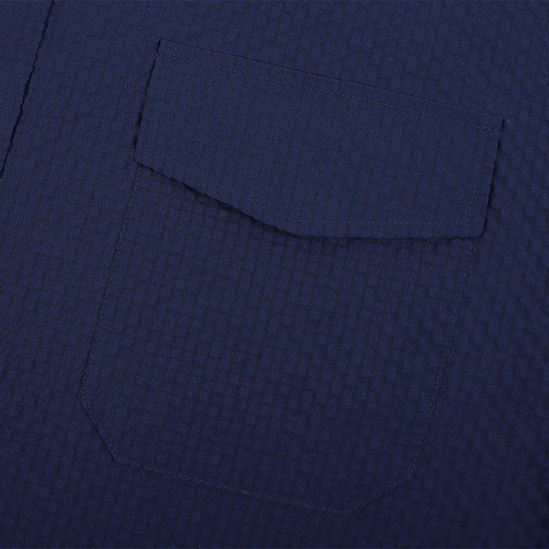Men’s Bubble Fabric Summer Shirt