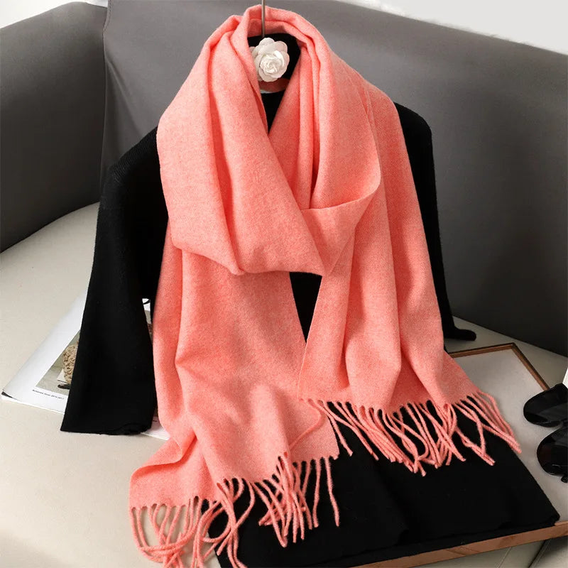 Women’s Warm Cashmere Scarf (62 Colors)