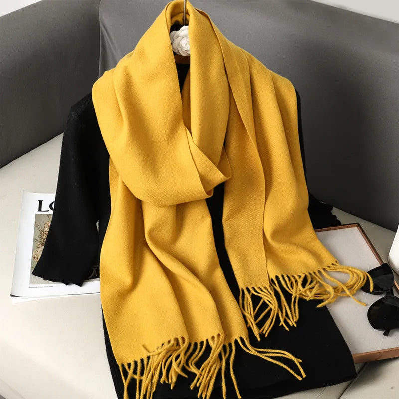 Women’s Warm Cashmere Scarf (62 Colors)