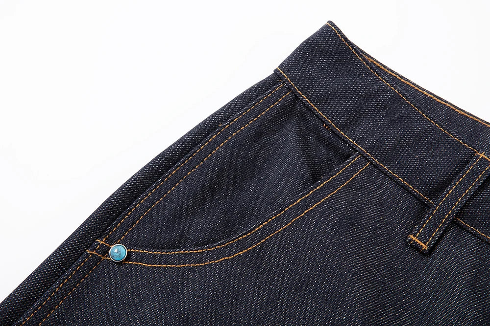 MEN’S TURQUOISE BAGGY DENIM SORTS