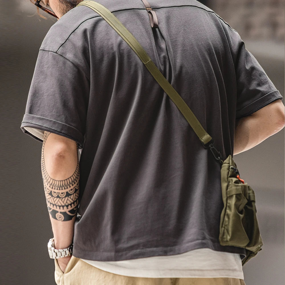 MEN’S SPLICED POCKET T-SHIRT