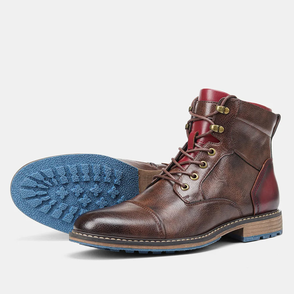 MEN'S ANKLE LEATHER BOOTS
