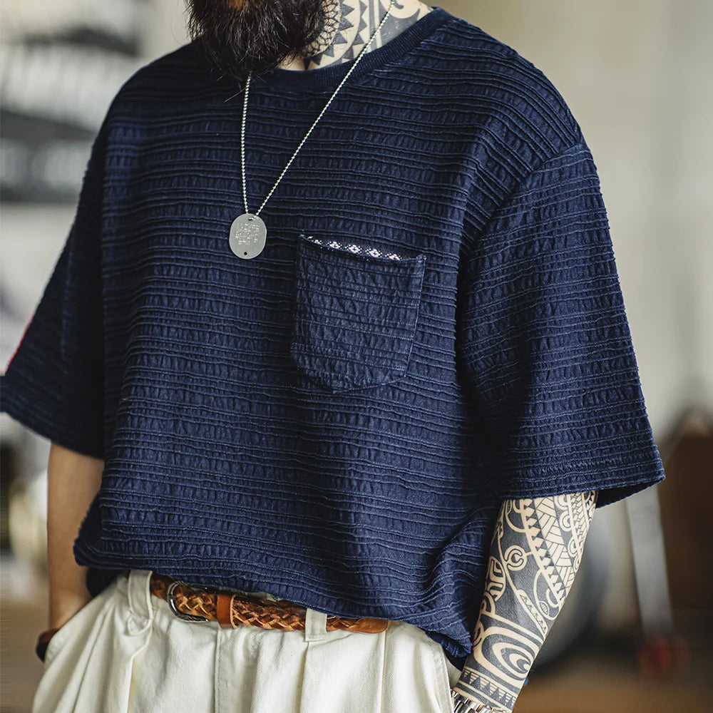 MEN’S RETRO KNITTIED T-SHIRT