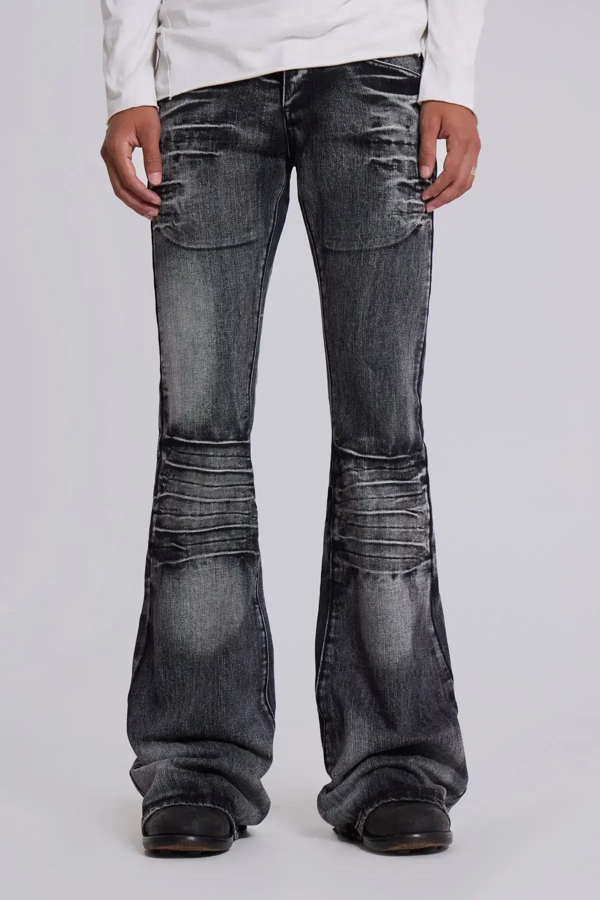 Unisex Retro Trumpet Denim Pants