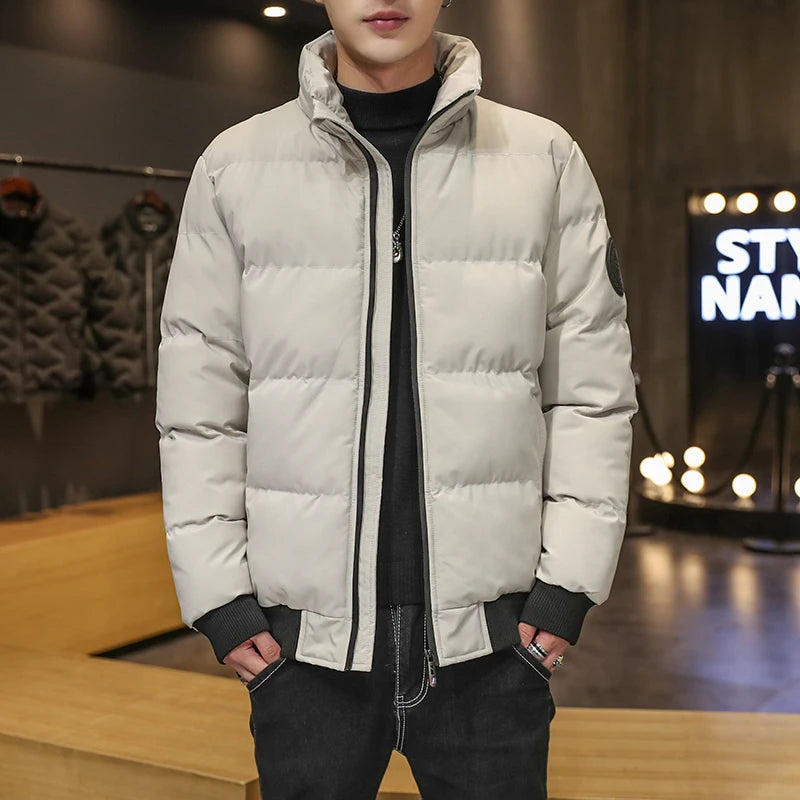 Men’s Warm Cotton Puffer Jacket