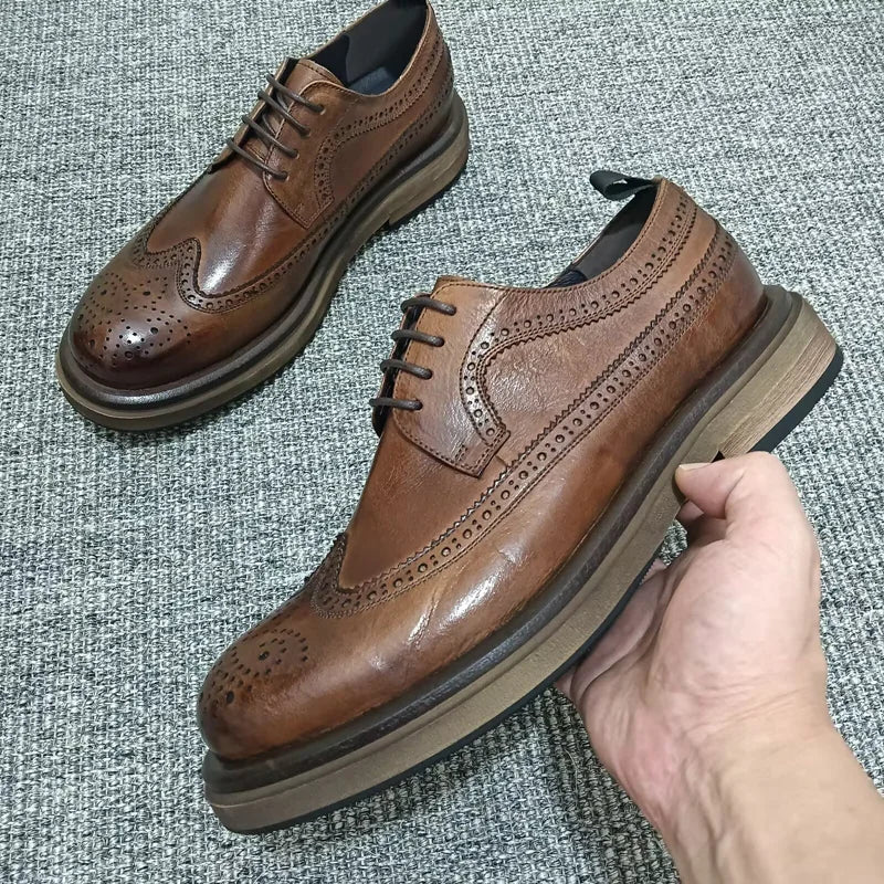 Men’s Genuine Leather Brogue Shoes