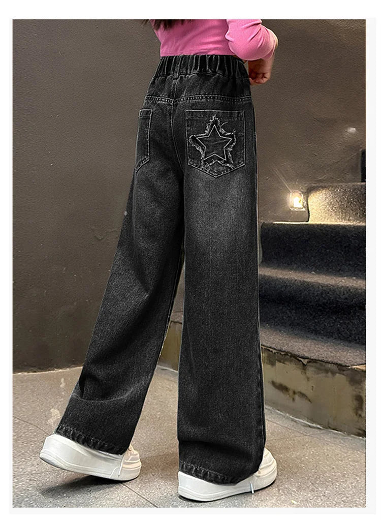 Girls’ Warm Thermal Jeans