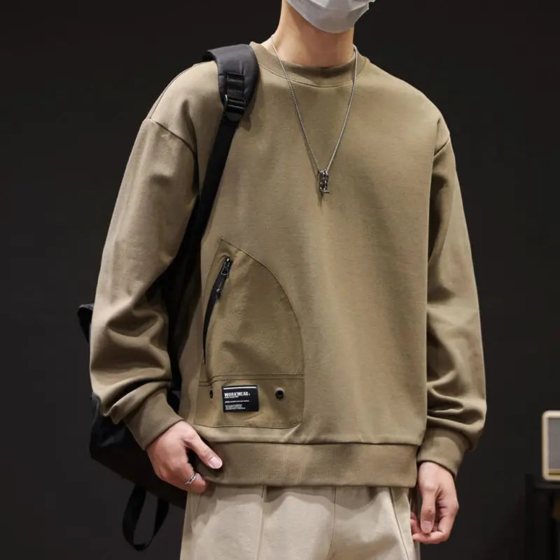 MEN’S PRINTED ROUND NECK SWEATSHIT