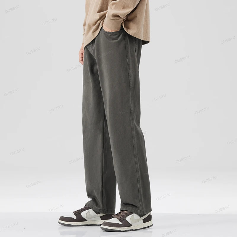COTTON CASUAL PANTS MEN
