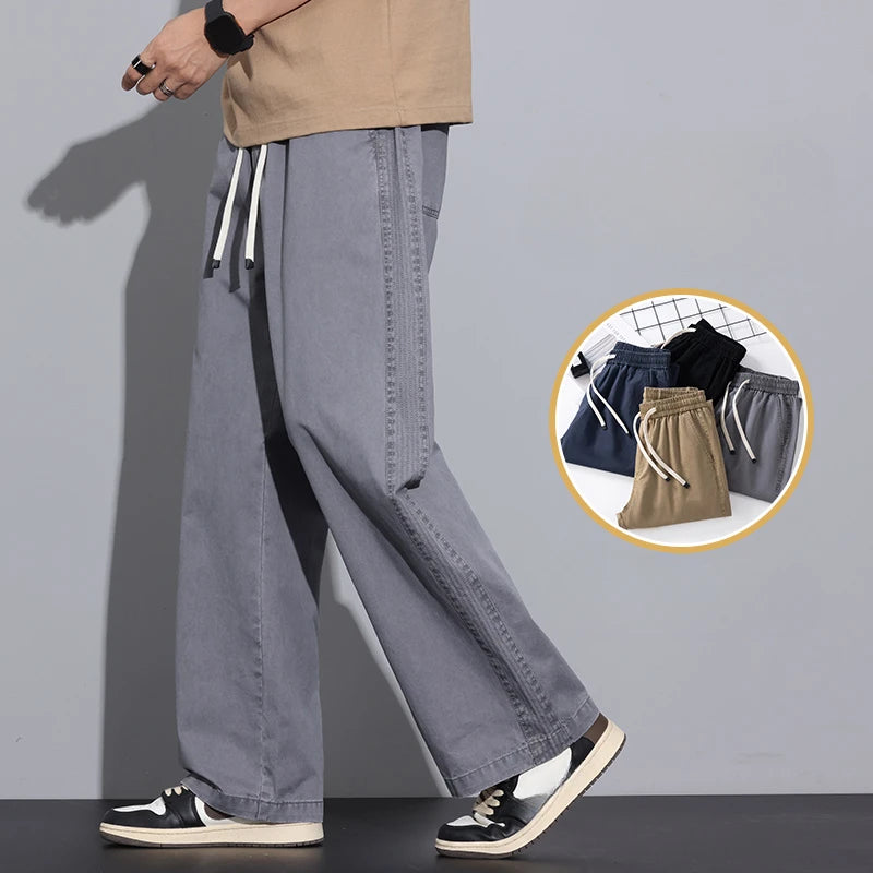 Men’s Cotton Straight Pants