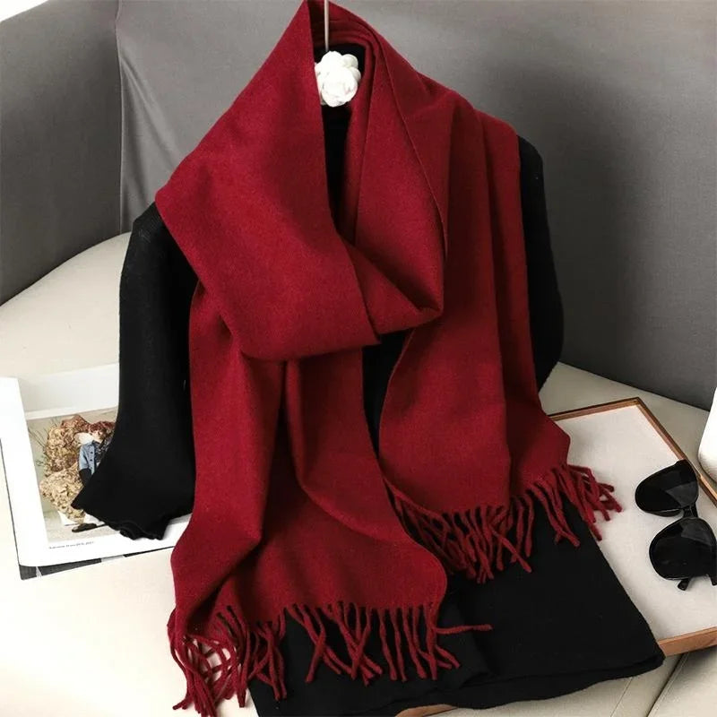 Women’s Warm Cashmere Scarf (62 Colors)