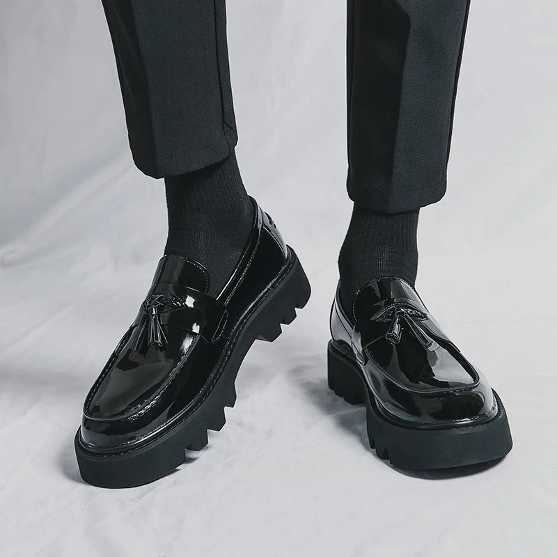 Men’s Platform Leather Loafers