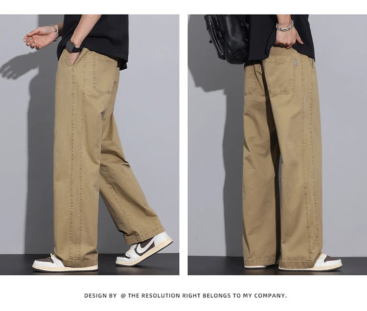 Men’s Cotton Straight Pants