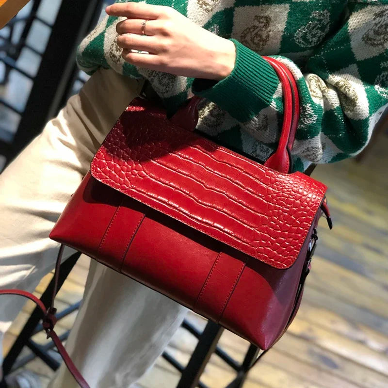 Women’s Genuine Cowhide Shoulder Bag