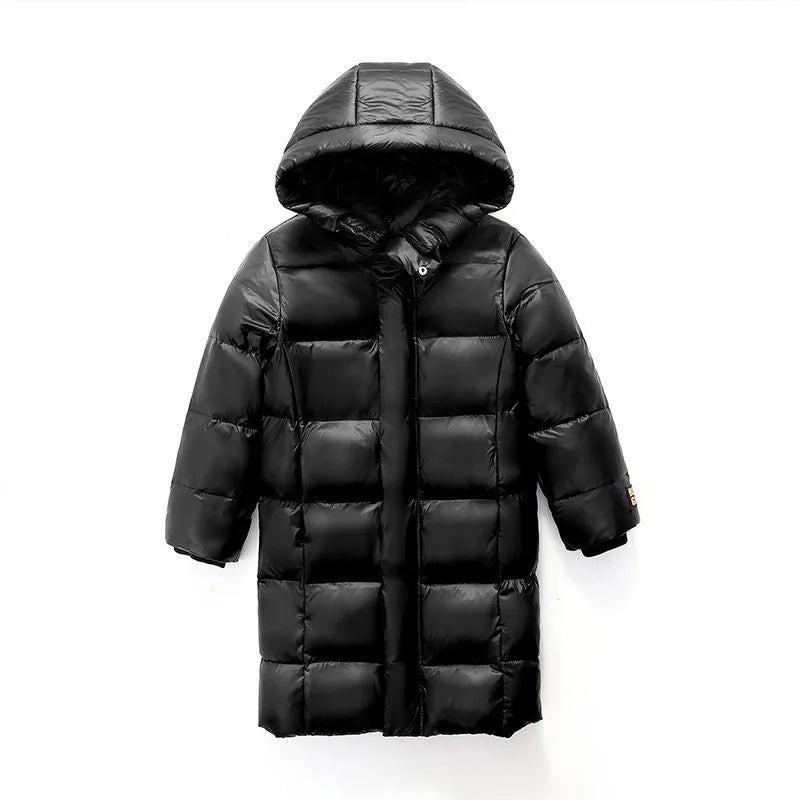 Kids Hooded Waterproof Down Jacket