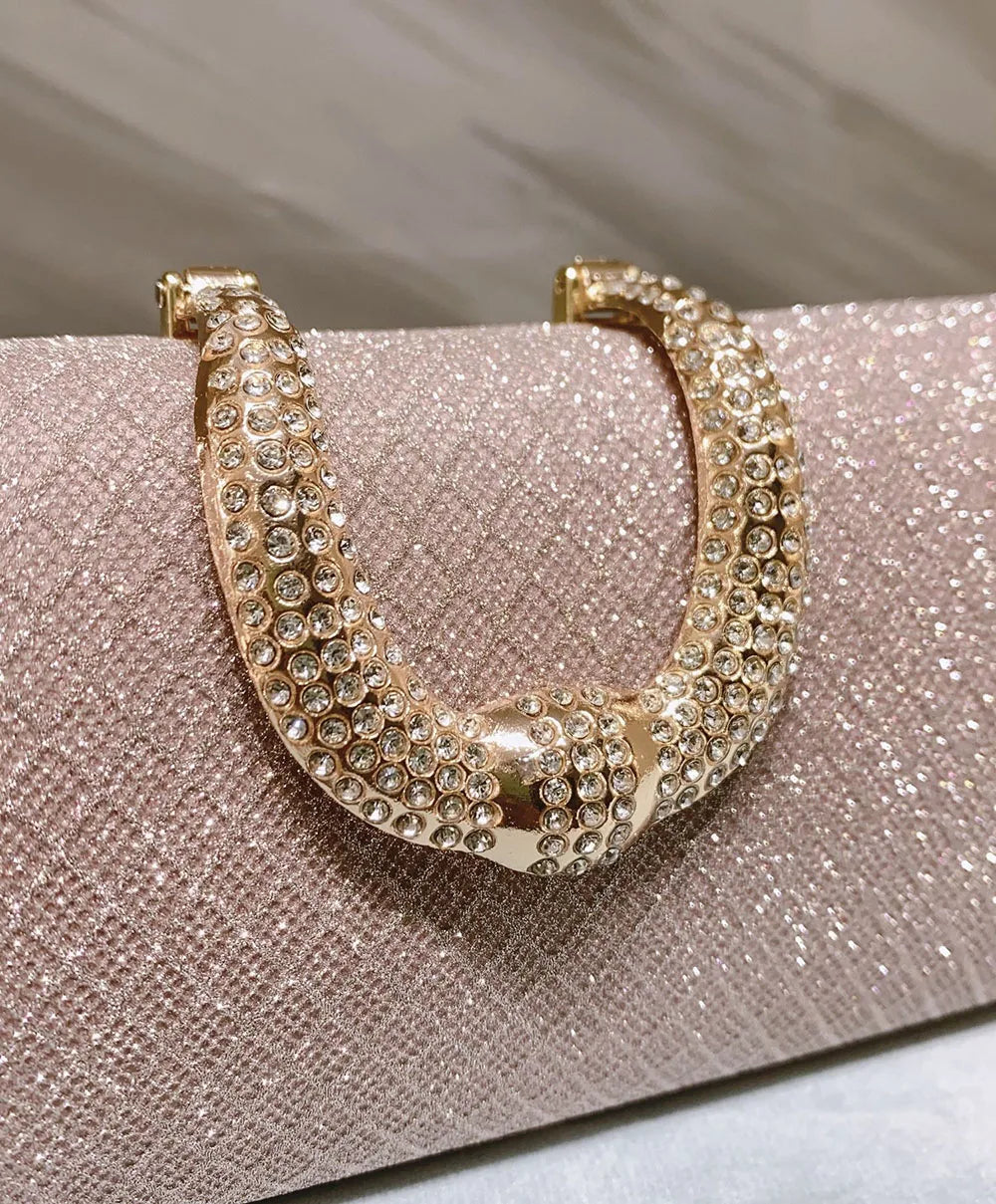 Women’s Luxury Gold Glitter Clutch