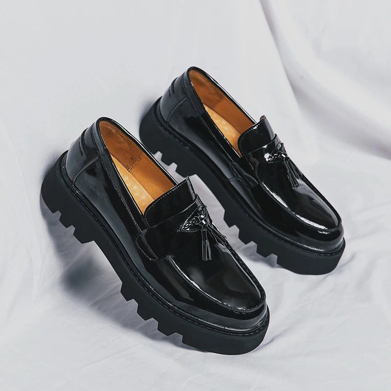 Men’s Platform Leather Loafers