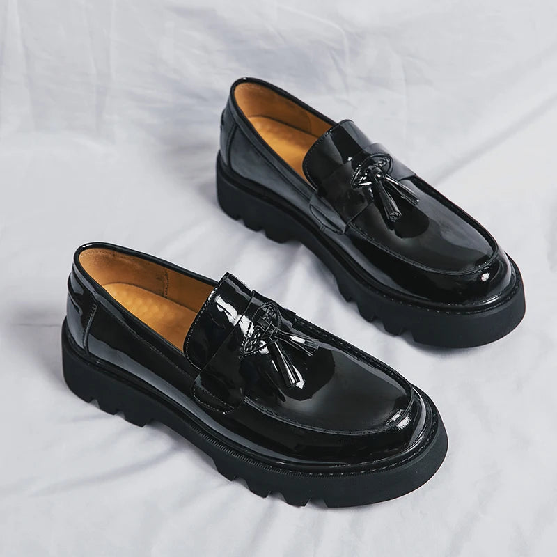 Men’s Platform Leather Loafers