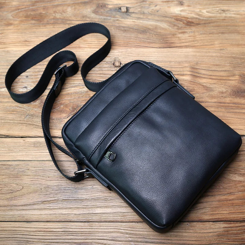 MEN'S LEATHER SHOULDER BAG