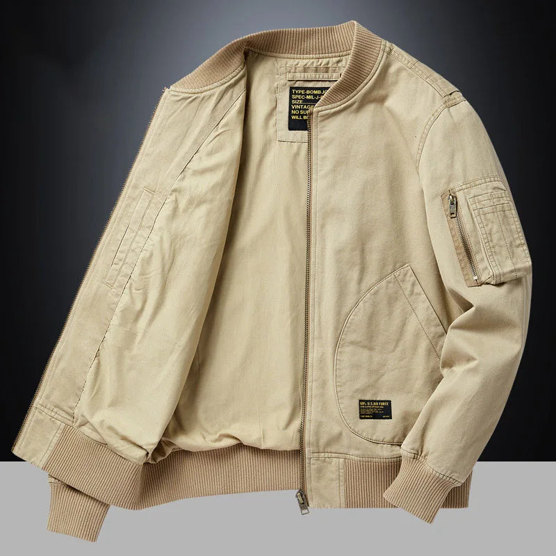 Loose Cotton Baseball Jacket