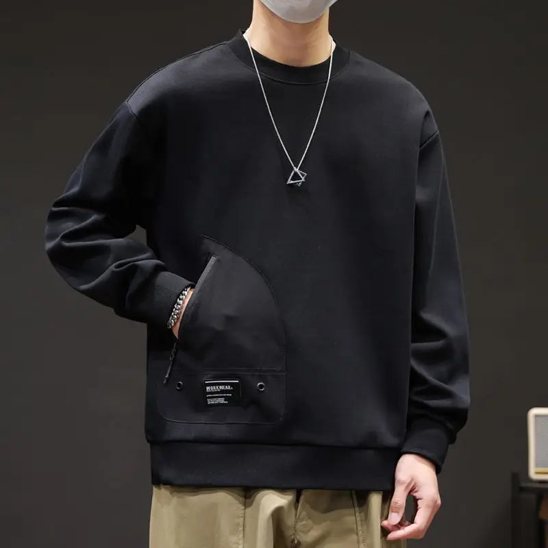 MEN’S PRINTED ROUND NECK SWEATSHIT