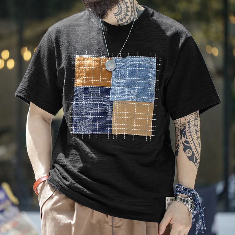 MEN’S VINTAGE COLOR BLOCK T-SHIRT