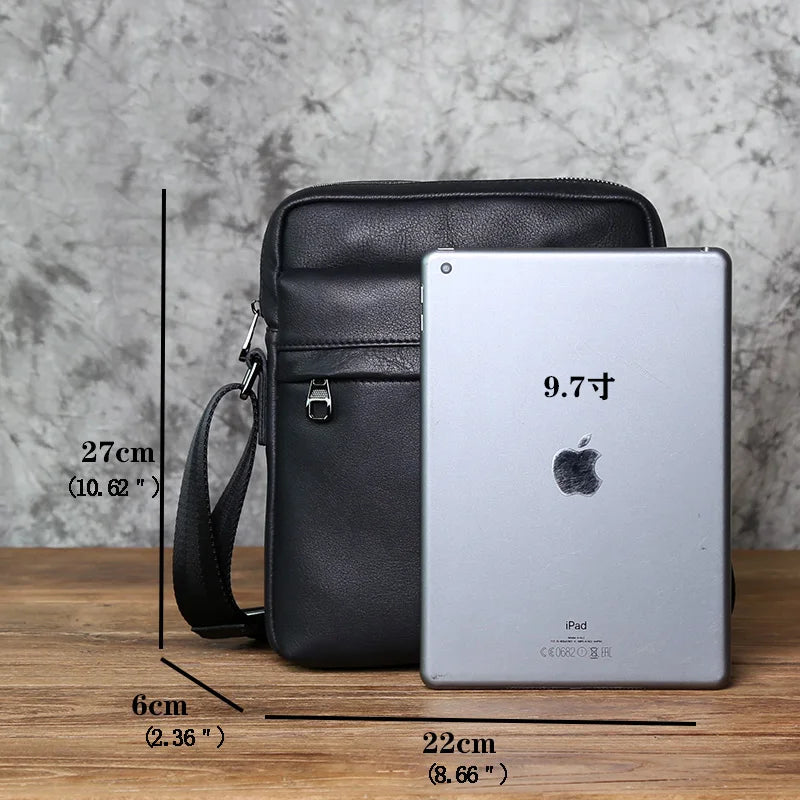 MEN'S LEATHER SHOULDER BAG