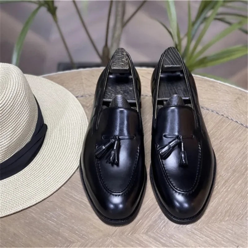 Men’s Genuine Leather Tassel Loafers
