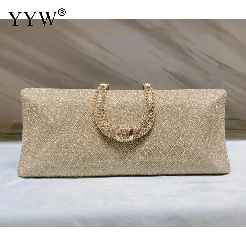 Women’s Luxury Gold Glitter Clutch