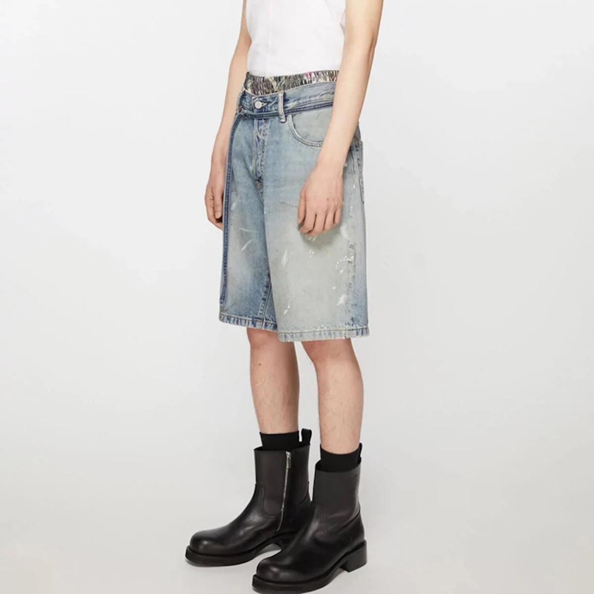 Men’s Hand-Painted Baggy Shorts