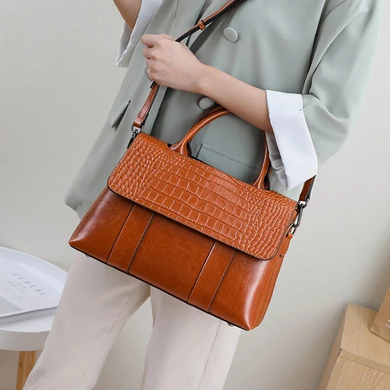 Women’s Genuine Cowhide Shoulder Bag