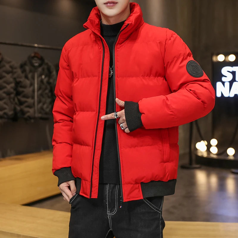 Men’s Warm Cotton Puffer Jacket