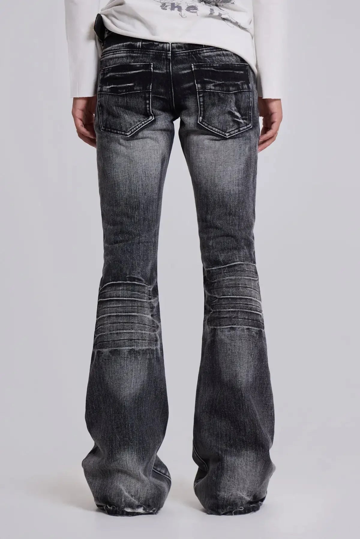 Unisex Retro Trumpet Denim Pants