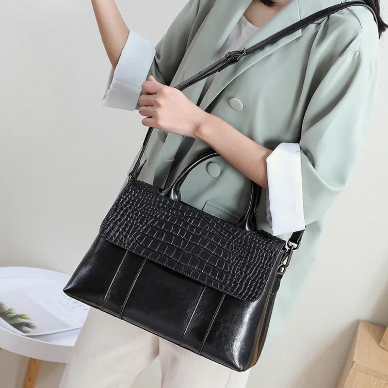 Women’s Genuine Cowhide Shoulder Bag