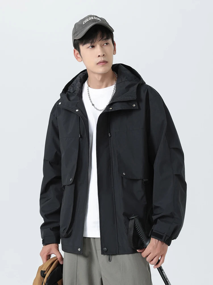 Men’s Hooded Windbreaker Jacket