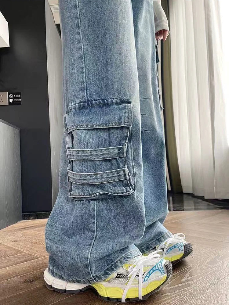 Harajuku Multi-Pocket Baggy Jeans