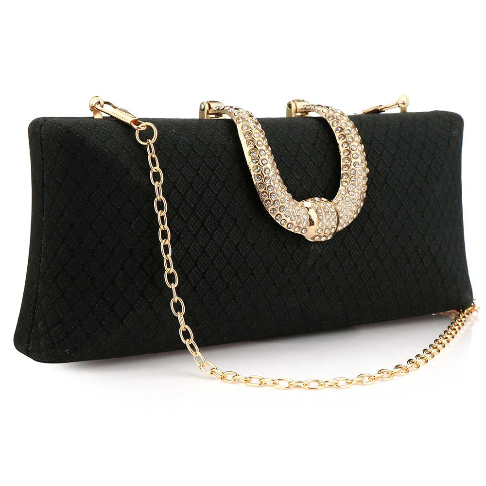 Women’s Luxury Gold Glitter Clutch