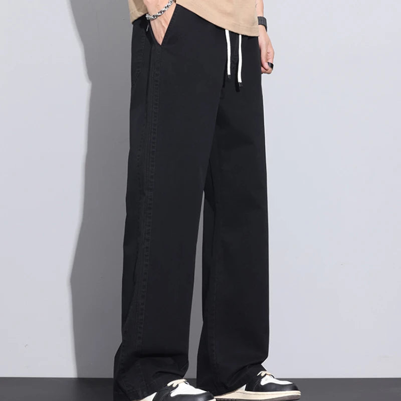Men’s Cotton Straight Pants