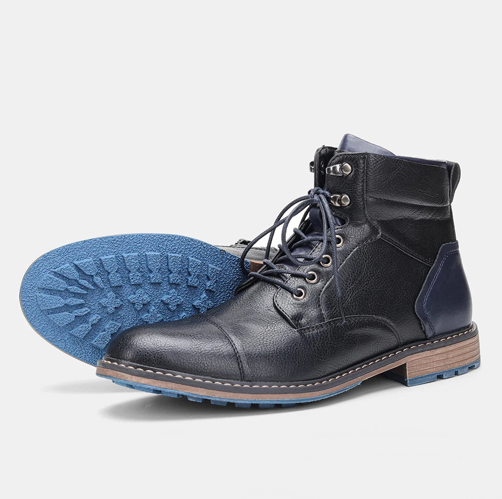 MEN'S ANKLE LEATHER BOOTS