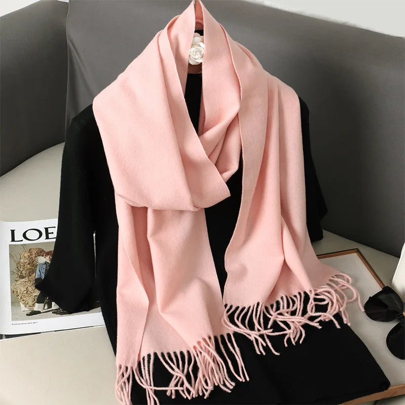 Women’s Warm Cashmere Scarf (62 Colors)