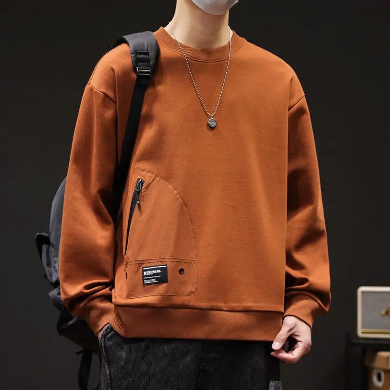 MEN’S PRINTED ROUND NECK SWEATSHIT