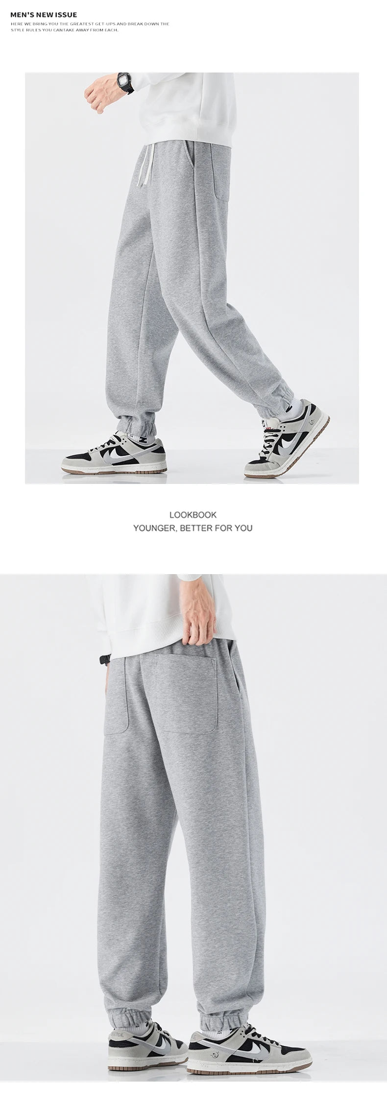 Men’s Casual Cotton Straight Pants